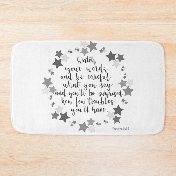 Item preview, Proverbs 21:23 Bible verse lettering designed and sold by PearlOfGod.