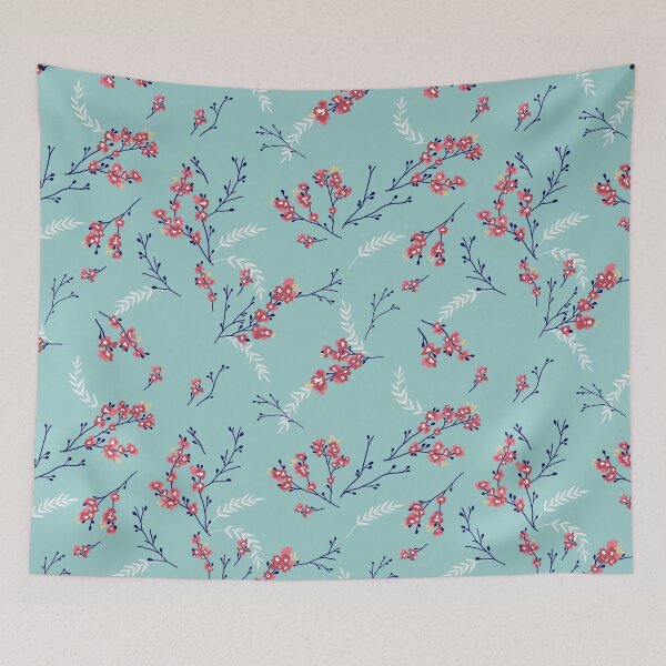 Item preview, Cherry Blossom - Teal designed and sold by oppositedge.