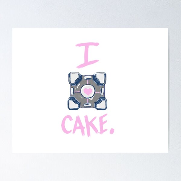 Aperçu de l'œuvre I Heart Cake. Portal Game Valve créée et vendue par scrumscree.