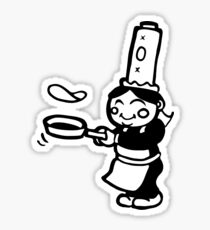 bigoudene bretonne crèpe de bretagne Sticker