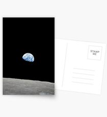 Earthrise from Apollo 8 Postkarten