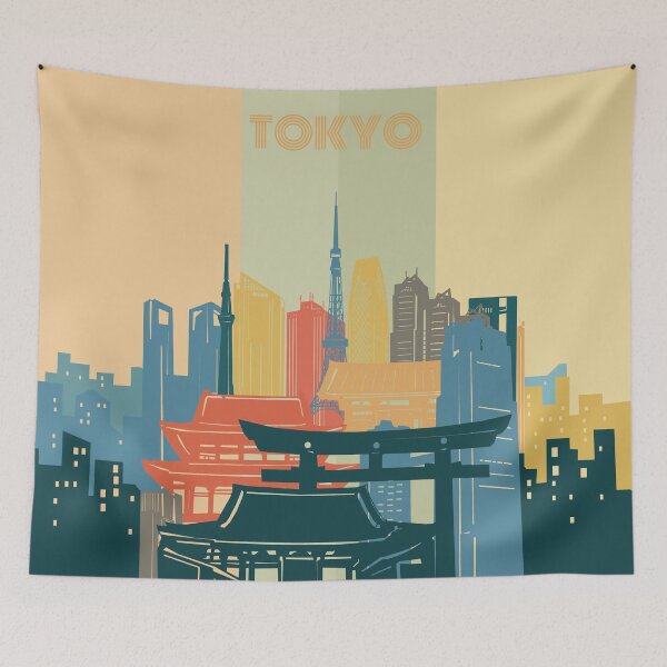 Item preview, tokyo skyline designed and sold by BekimART2.