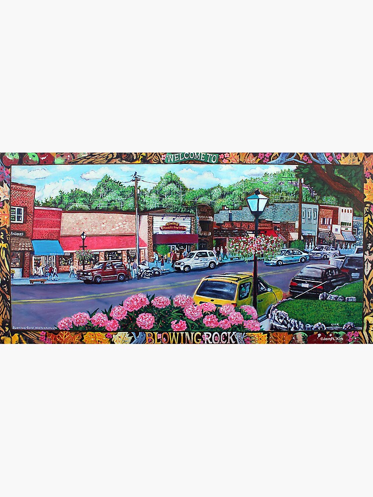 "'Downtown Blowing Rock'" Art Print for Sale by jerrykirk Redbubble