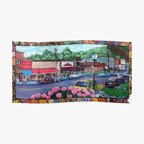 'Downtown Blowing Rock' Poster