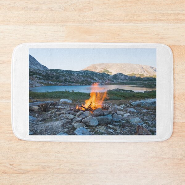 Item preview, Campfire by Alpine Lake | Klondike Lakes, Wyoming designed and sold by voz-captures.