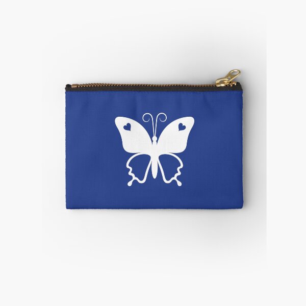 Item preview, Nice white butterfly with a heart on a blue background designed and sold by Deviser.