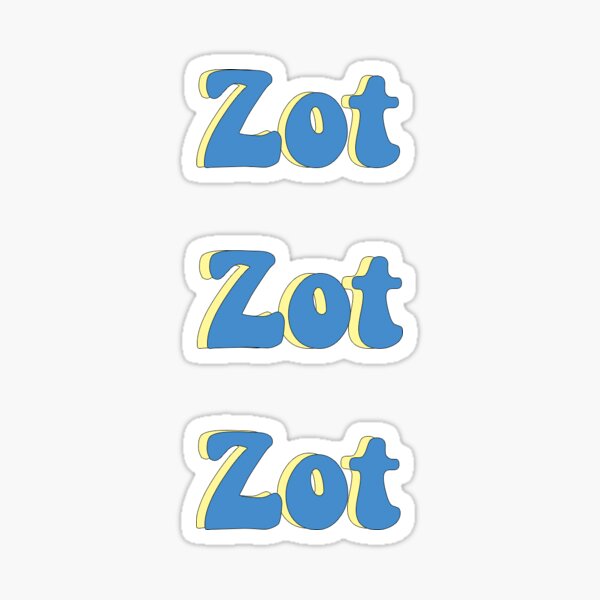 UCI Zot Zot Zot Sticker