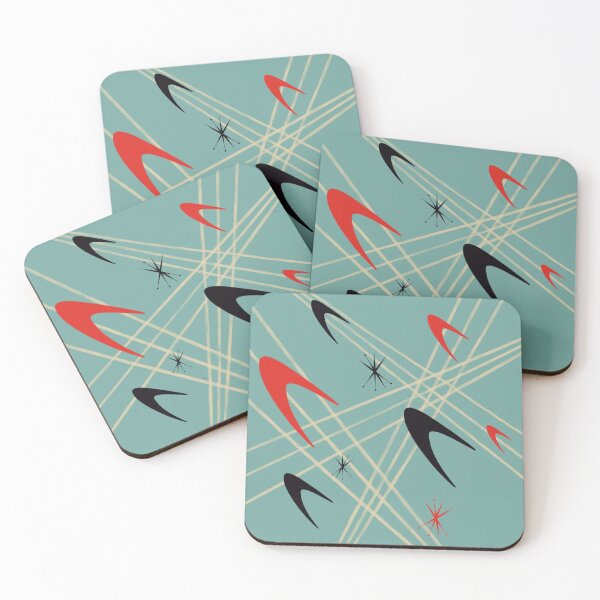 Item preview, Blue Mid Century Modern Pattern  designed and sold by Jennifer Trok.