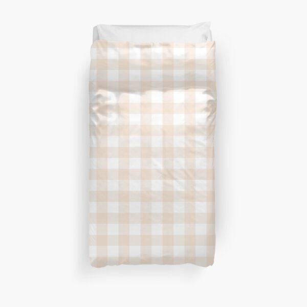 Patrón de guinga color beige crema (letra grande y ancha) Funda nórdica