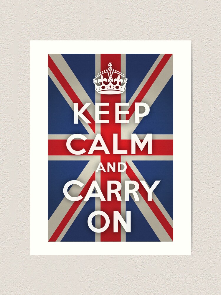 KC38 Vintage Style Union Jack Keep Calm And Keep Out Funny Poster Print A2/A3/A4 