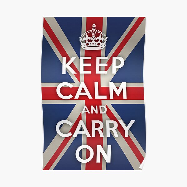 NEW Humor UK British English POSTER Keep Calm and Drink Tea 