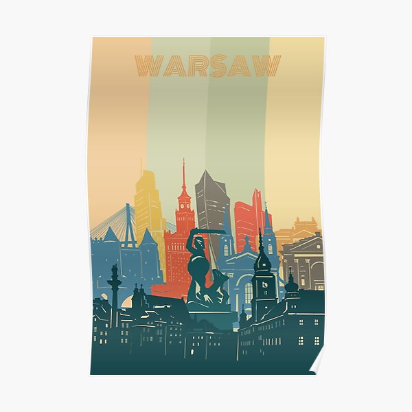 warsaw skyline Poster