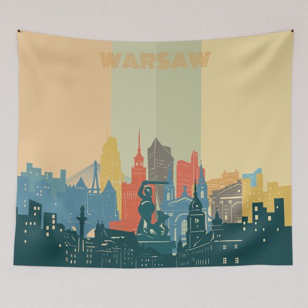 Item preview, warsaw skyline designed and sold by BekimART2.