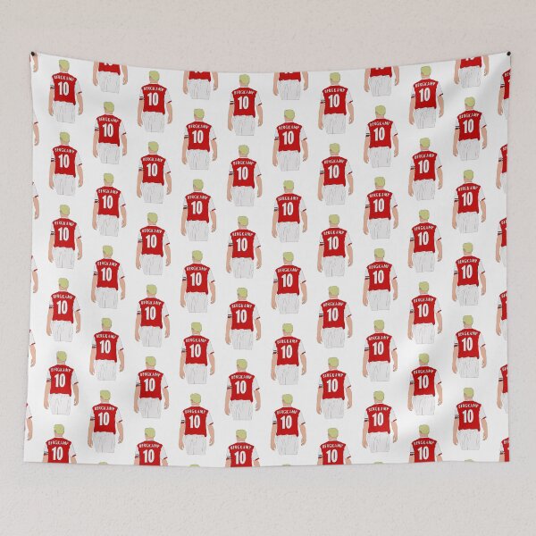 Item preview, Dennis Bergkamp Arsenal Retro Footy designed and sold by PiscesVibes.