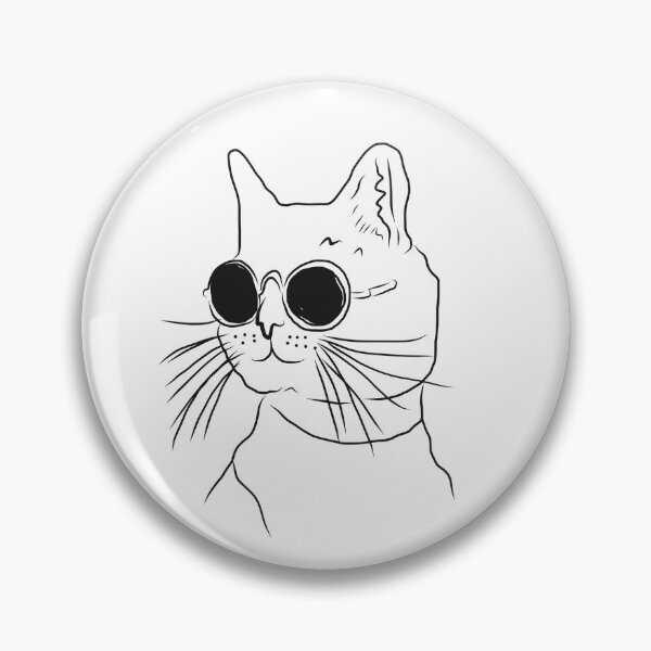 Item preview, Cool cat minimalist design funny cat with sunglasses  designed and sold by Tropical Blood.