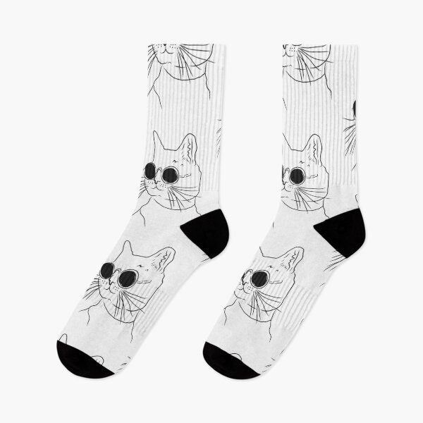 Item preview, Cool cat minimalist design funny cat with sunglasses  designed and sold by Tropical Blood.