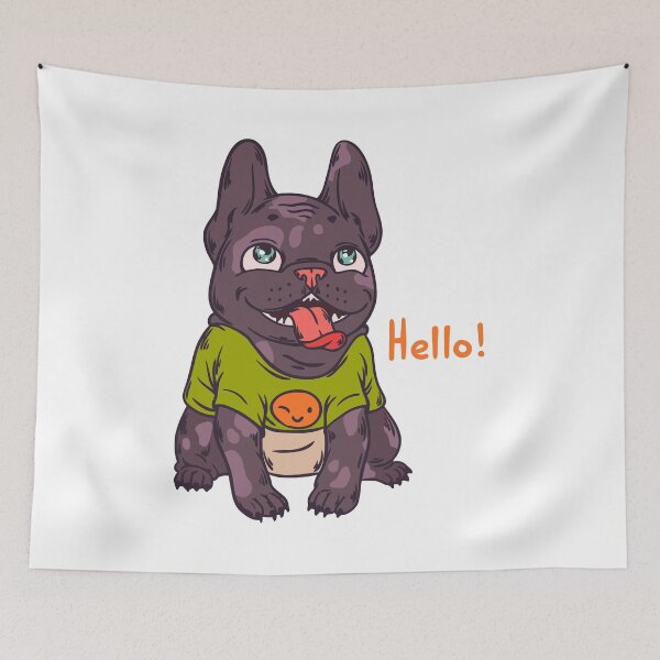 Item preview, Dog with shirt designed and sold by Hangrid-Work.