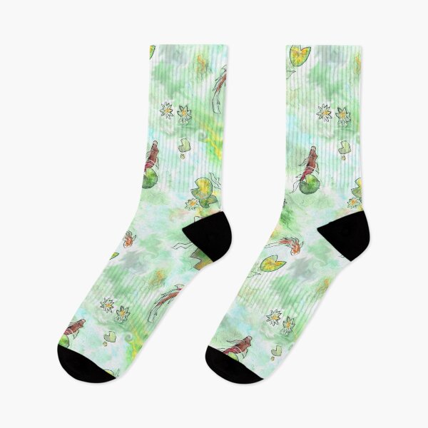Item preview, Watercolour Koi Fish Pond designed and sold by awwpaper.