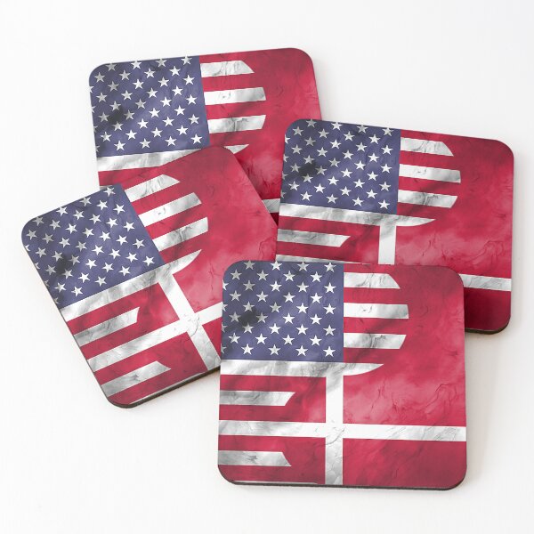 Item preview, USA Denmark Dual Yin Yang Flag designed and sold by ockshirts.