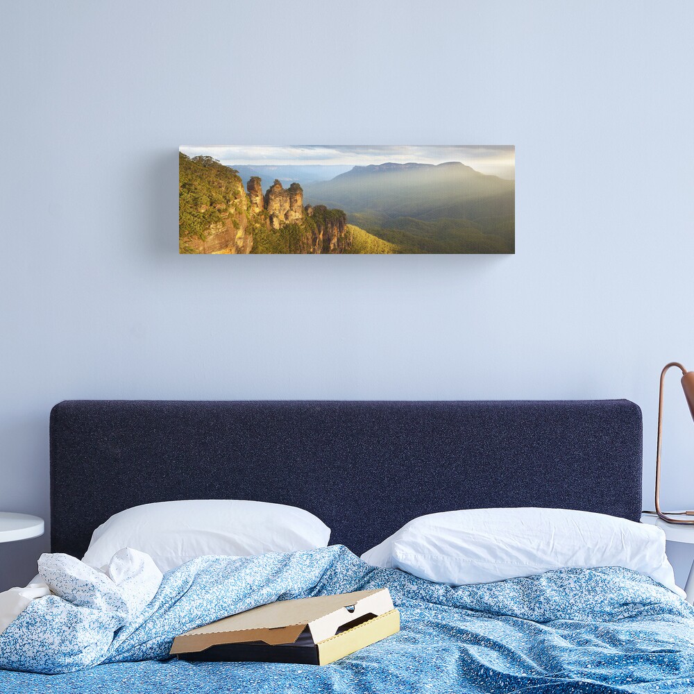 Three Sisters Sunset, Blue Mountains, NSW, Australia Canvas Print