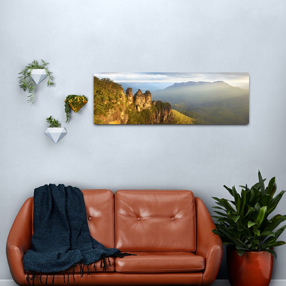 Three Sisters Sunset, Blue Mountains, NSW, Australia Metal Print