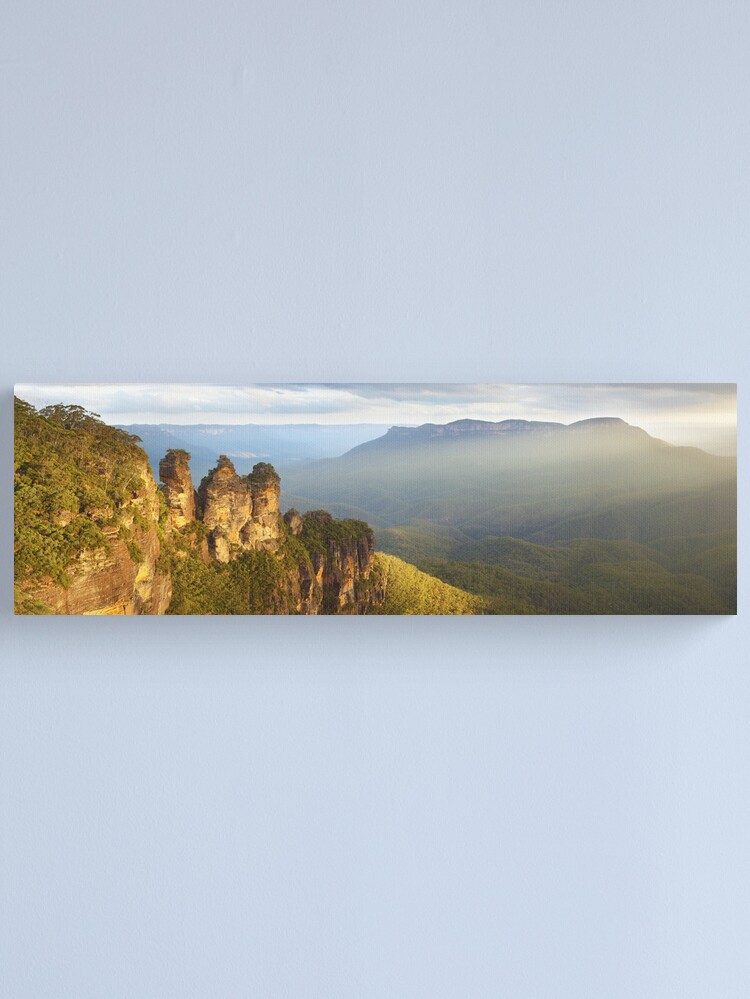 Alternate view of Three Sisters Sunset, Blue Mountains, NSW, Australia Canvas Print