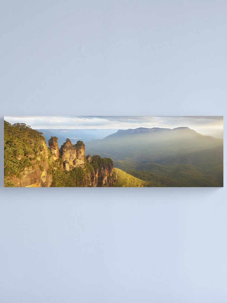 Alternate view of Three Sisters Sunset, Blue Mountains, NSW, Australia Canvas Print