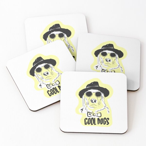 Item preview, Dog funny sunglasses yellow minimalist design designed and sold by Tropical Blood.