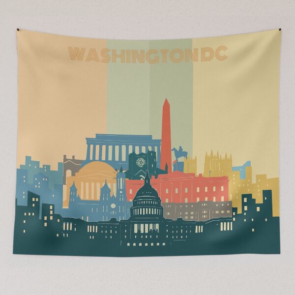 Aperçu de l'œuvre Washington dc skyline créée et vendue par BekimART2.