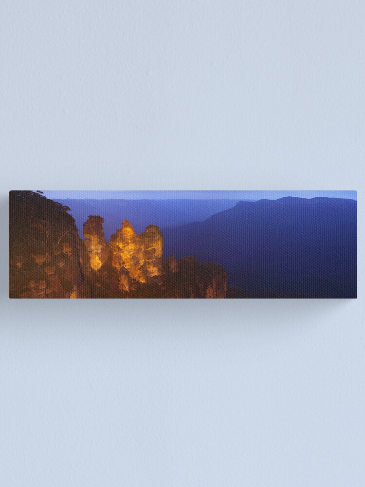 Alternate view of Three Sisters Dusk, Blue Mountains, Australia Canvas Print