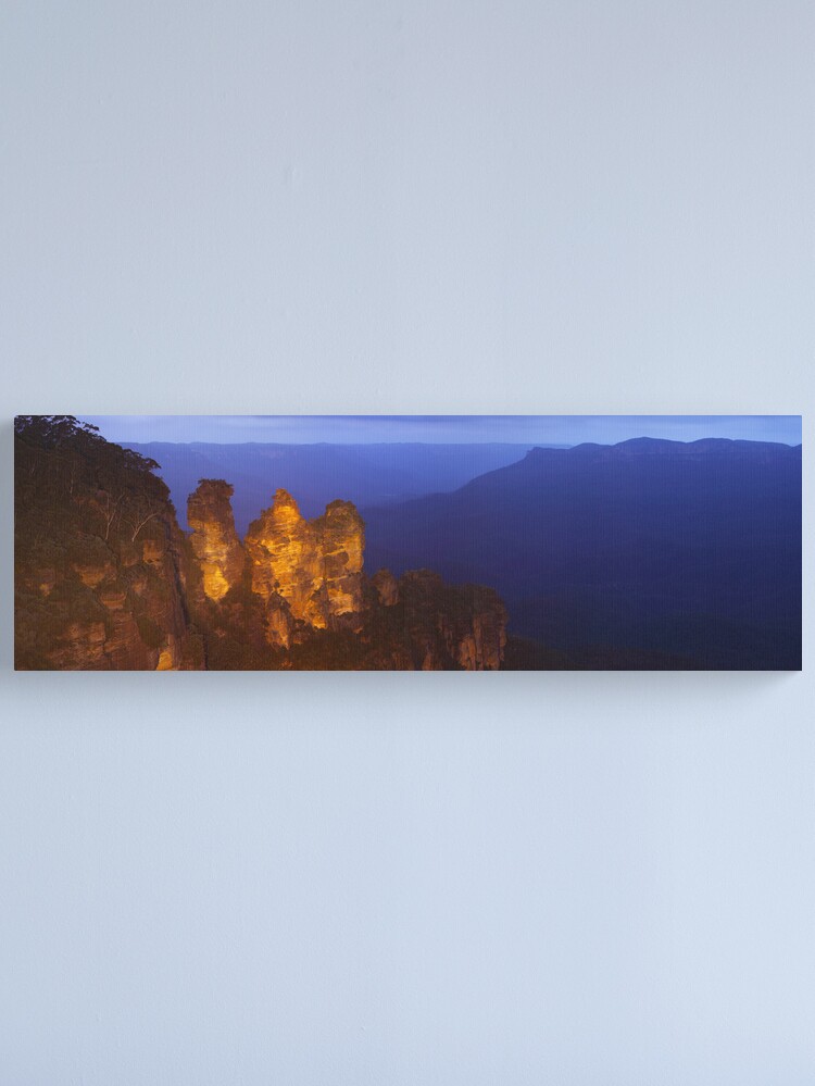 Alternate view of Three Sisters Dusk, Blue Mountains, Australia Canvas Print