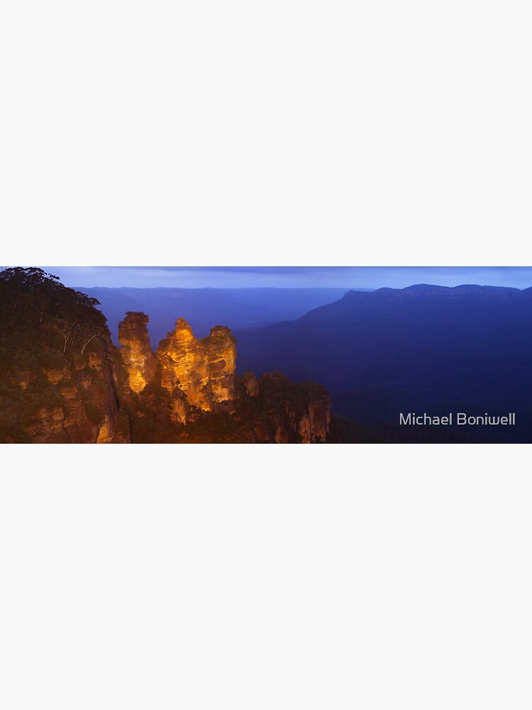 Three Sisters Dusk, Blue Mountains, Australia by Chockstone