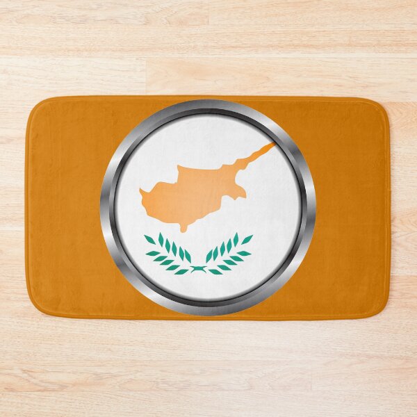 Item preview, Cyprus Flag Round Metal Frame designed and sold by mattpanta.