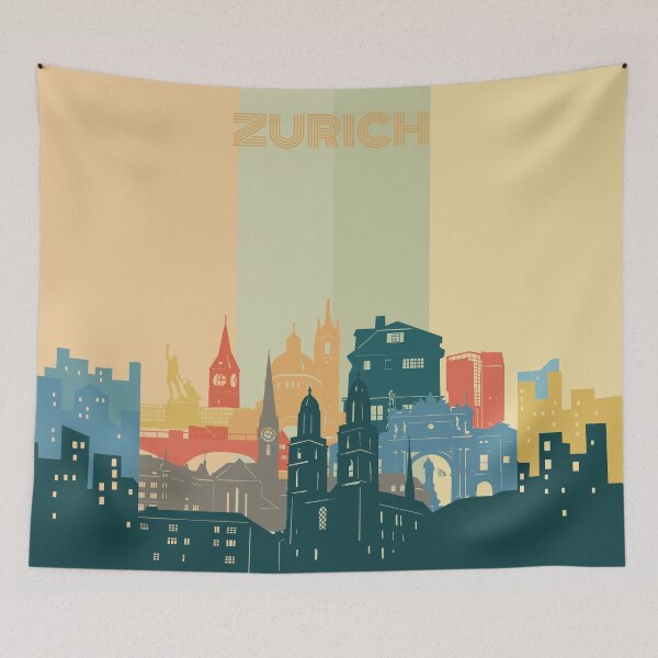 Item preview, zurich skyline designed and sold by BekimART2.
