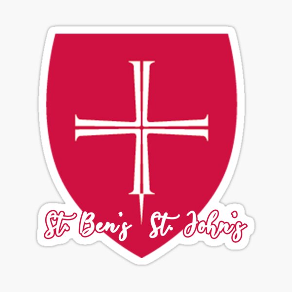 "St Ben's & St. John's" Sticker by ehelmich Redbubble