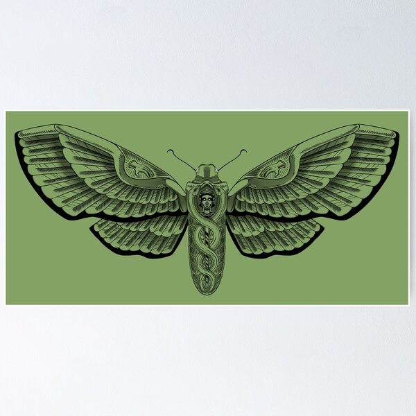 Item preview, Life Head Moth designed and sold by Saer.