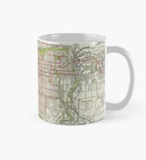 Vintage Karte von Kansas City Missouri (1920) Tasse (Standard)