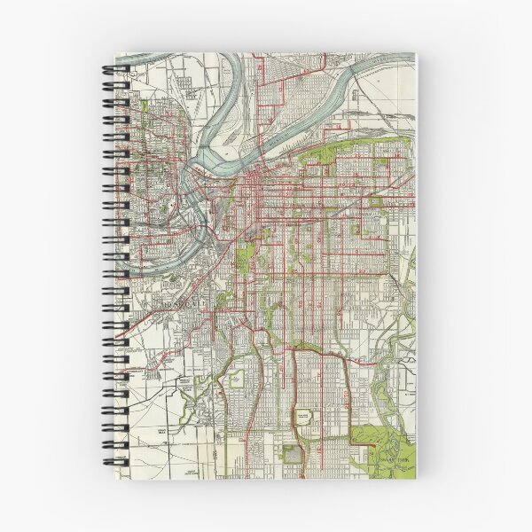 Item preview, Vintage Map of Kansas City Missouri (1920) designed and sold by BravuraMedia.