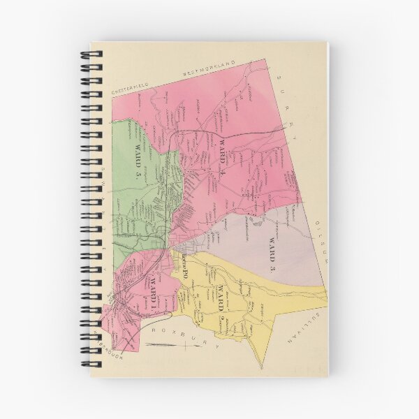 Item preview, Vintage Map of Keene New Hampshire (1892) designed and sold by BravuraMedia.