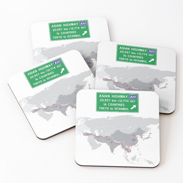 Item preview, Map of Asian Highway AH1 designed and sold by travelwitheric.