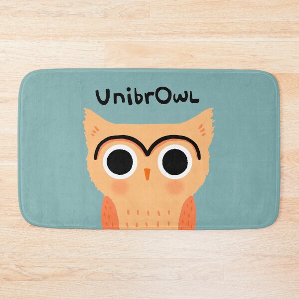 Item preview, UnibrOwl | Unibrow Owl | Funny Cute Owl Illustration designed and sold by Jenn Inashvili.