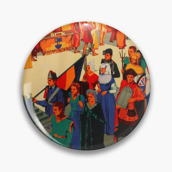 Item preview, Wereldtentoonstelling vintage travel poster designed and sold by stickart-marek.