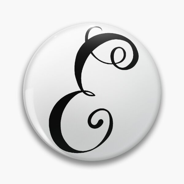 Item preview, Calligraphy Letter Initial E designed and sold by ByJezie.
