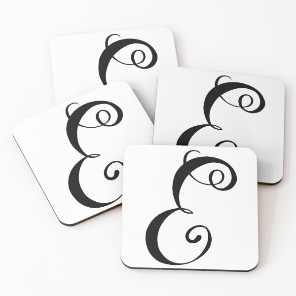 Item preview, Calligraphy Letter Initial E designed and sold by ByJezie.