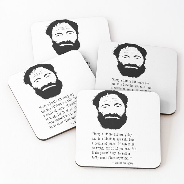Item preview, Ernest Hemingway Quote designed and sold by The Dead  Writers Circle.