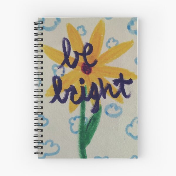Item preview, Be Bright Flower Sky Drawing designed and sold by lovebubbles5.
