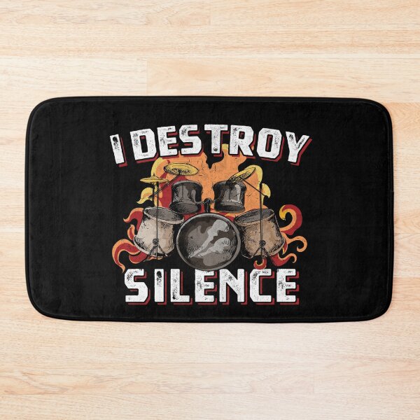 Item preview, I Destroy Silence Drums Funny Drummer Gift designed and sold by MerchK1ng.