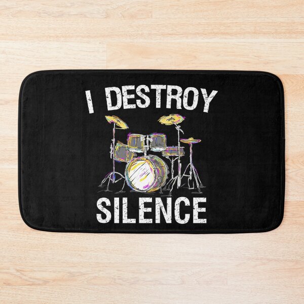 Item preview, I Destroy Silence Drums Funny Drummer Gift designed and sold by MerchK1ng.