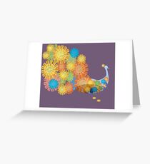 Festival of Dassehra and offering of Marigold Greeting Card