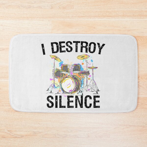 Item preview, I Destroy Silence Drums Funny Drummer Gift designed and sold by MerchK1ng.